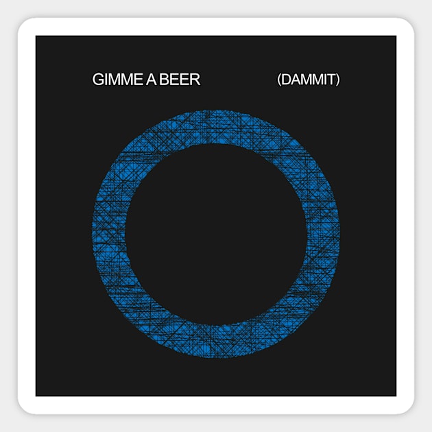 Decline Minute: Germs "Gimme a Beer" (Distressed) Magnet by declineminute